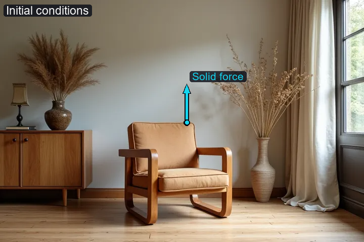 Projected solid force and/or gas initial velocity for Chair